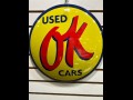 BUY USED OK CARS MEMORBILIA 2026 ALUMINUM SIGN, i-44autoauction