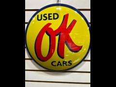 BUY USED OK CARS MEMORBILIA 2026 ALUMINUM SIGN, i-44autoauction