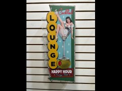 BUY COCKTAIL LOUNGE MEMORBILIA 2026 ALUMINUM SIGN, i-44autoauction