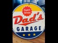BUY DAD'S GARAGE MEM 2026 ALIMUNIM SIGN, i-44autoauction