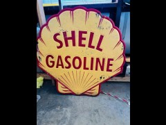 BUY SHELL GASOLINE MEM 2026 ALUMINUM  SIGN, i-44autoauction