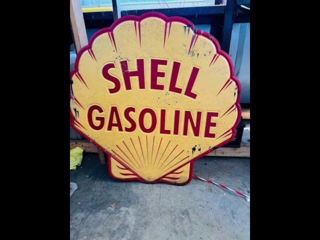 BUY SHELL GASOLINE MEM 2026 ALUMINUM  SIGN, i-44autoauction